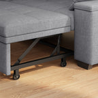 Canapé convertible Bealife AR27, fauteuil multifonction 3-en-1 inclinable avec oreiller