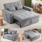 Canapé convertible Bealife AR27, fauteuil multifonction 3-en-1 inclinable avec oreiller