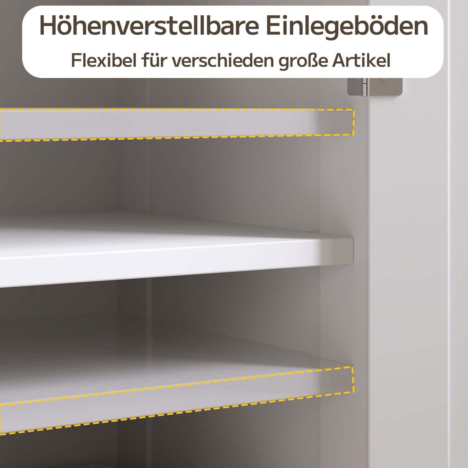Bealife AP11 Armoire multifonctionnelle avec tiroirs, doubles portes et compartiment ouvert pour cuisine, chambre et salon