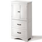 Bealife AP116 Multifunctional Storage Cabinet with 2 Drawers & 2 Doors, Height-Adjustable Shelves for Office, Bathroom & Bedroom