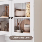 Bealife AP122 Meuble haut de cuisine - 69,5×28×180 cm, avec éclairage LED couleur réglable et station de charge intégrée, étagères réglables