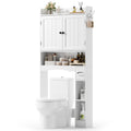 Bealife AP20 Meuble de salle de bain, Colonne de rangement multifonctionnelle avec rangements combinés | 82×20×179 cm