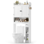 Bealife AP20 Meuble de salle de bain, Colonne de rangement multifonctionnelle avec rangements combinés | 82×20×179 cm