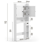 Bealife AP20 Meuble de salle de bain, Colonne de rangement multifonctionnelle avec rangements combinés | 82×20×179 cm