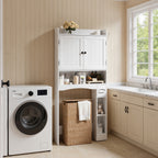 Bealife AP20 Meuble de salle de bain, Colonne de rangement multifonctionnelle avec rangements combinés | 82×20×179 cm