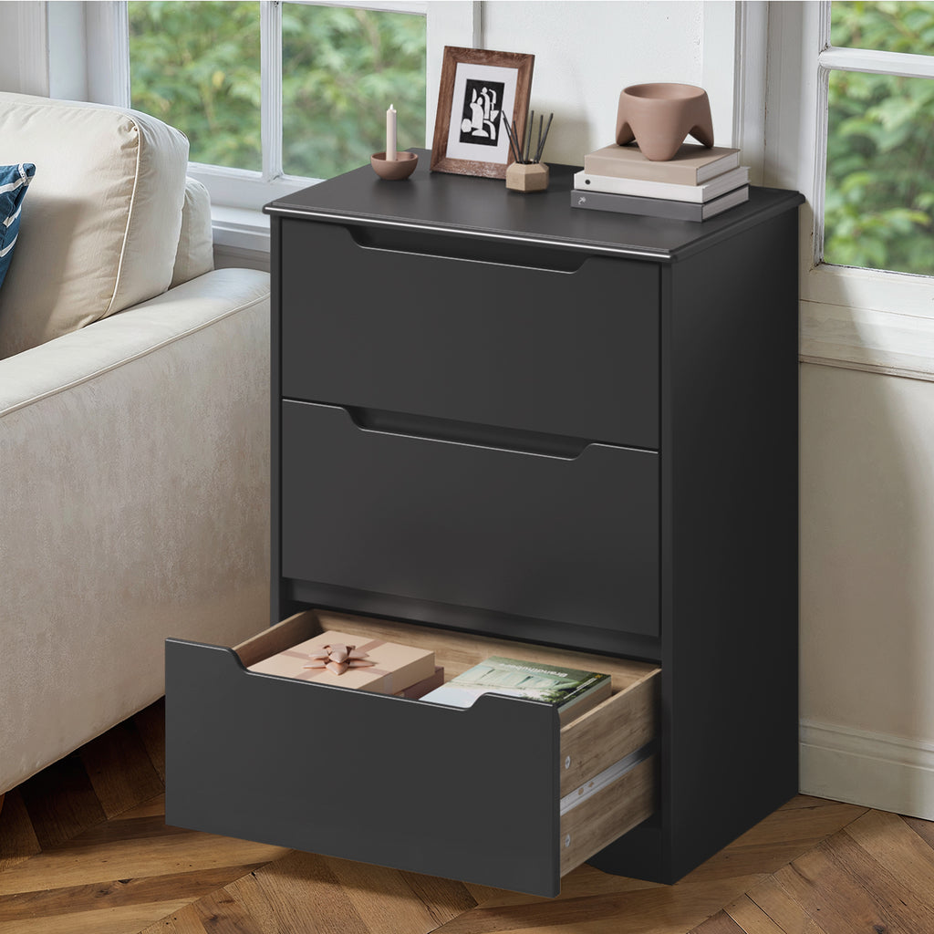 Commode Bealife AP21 à 3 tiroirs pour chambre, salle de bain et entrée