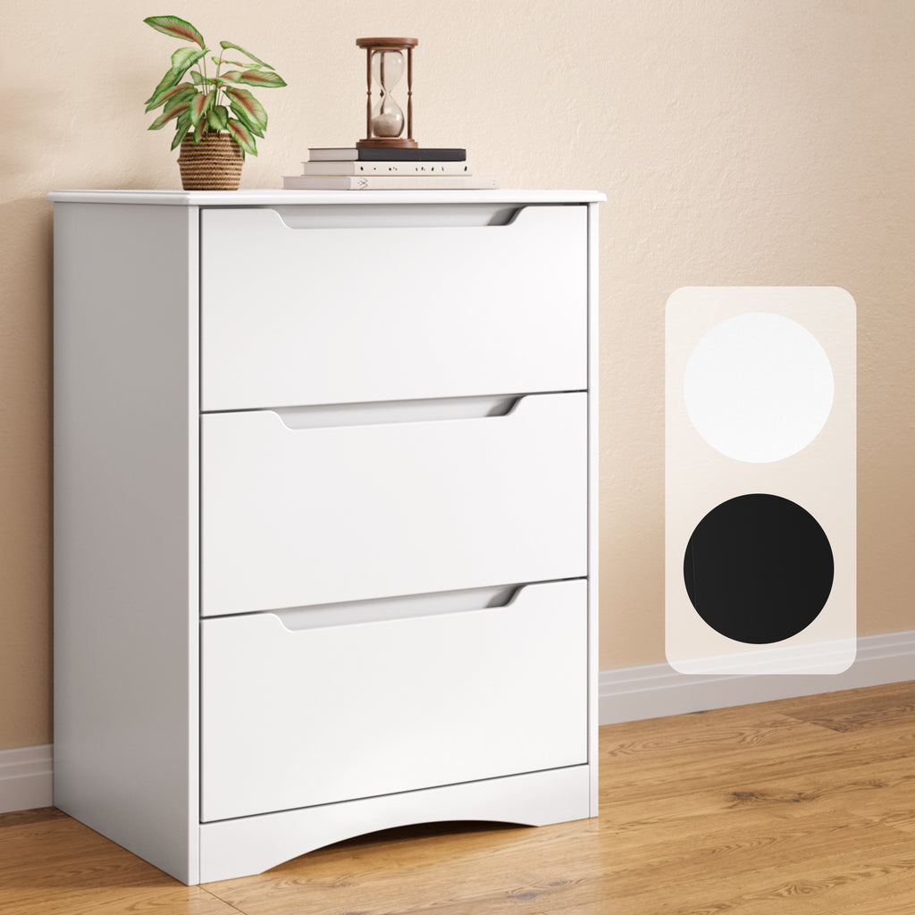 Commode Bealife AP21 à 3 tiroirs pour chambre, salle de bain et entrée