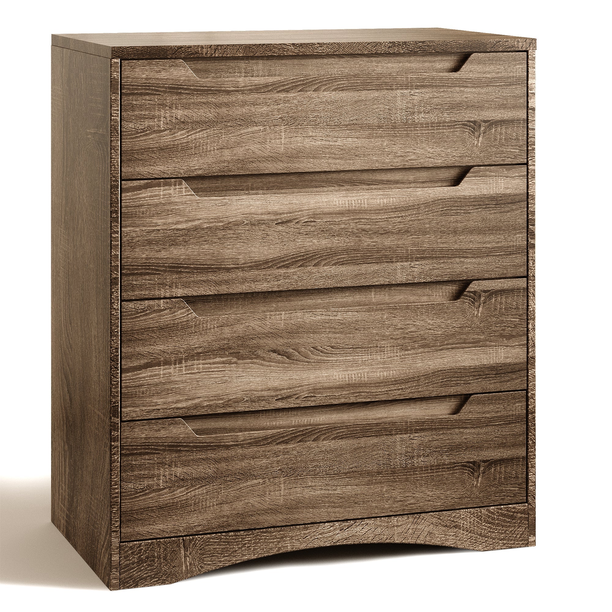 Bealife AP22 Commode avec 4 tiroirs et socle surélevé, imperméable pour chambre à coucher, salle de bain et entrée