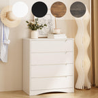 Bealife AP22 Commode avec 4 tiroirs et socle surélevé, imperméable pour chambre à coucher, salle de bain et entrée