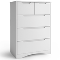 Bealife AP23 Commode avec 2 petits et 3 grands tiroirs, étanche pour chambre, salle de bain et entrée