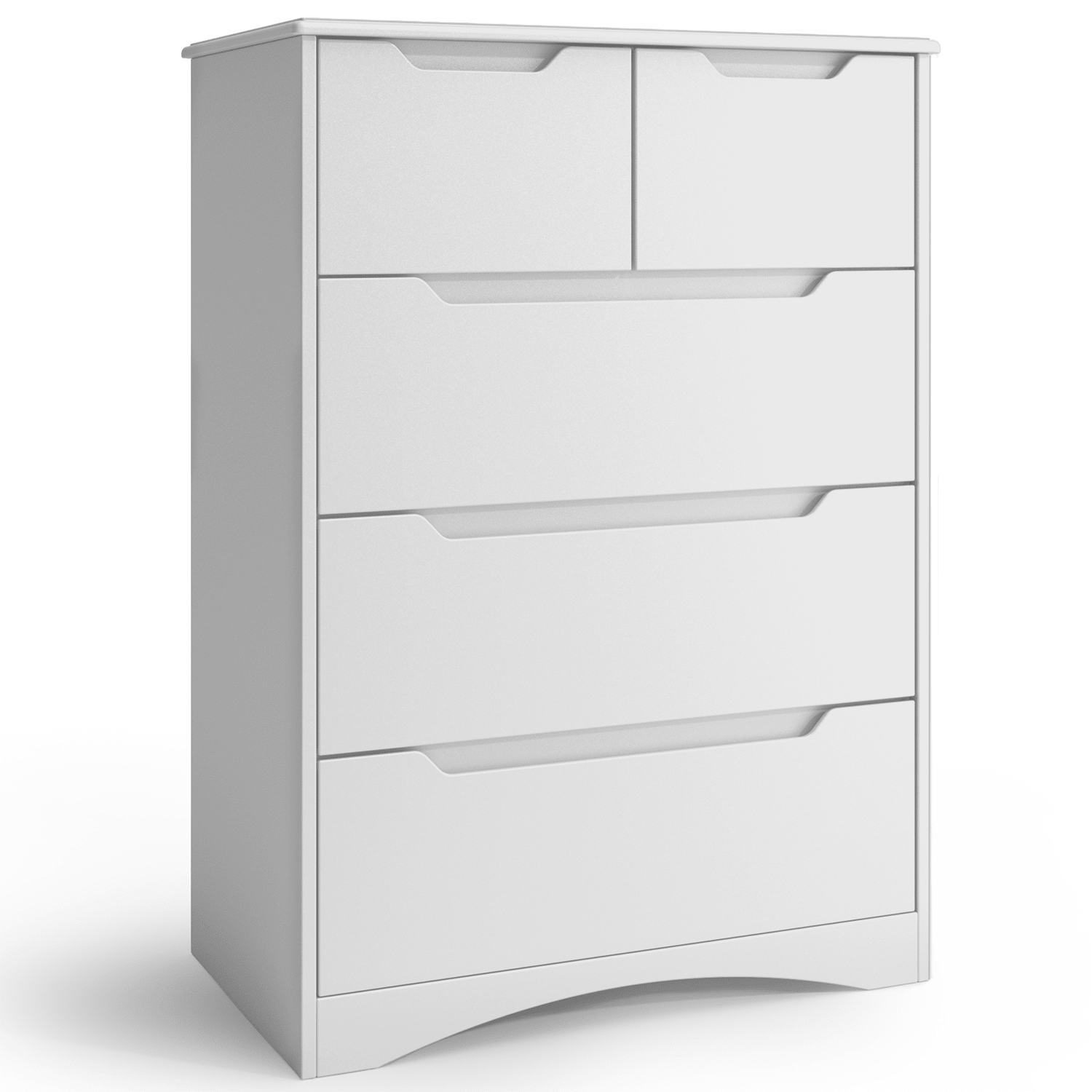 Bealife AP23 Commode avec 2 petits et 3 grands tiroirs, étanche pour chambre, salle de bain et entrée
