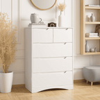 Bealife AP23 Commode avec 2 petits et 3 grands tiroirs, étanche pour chambre, salle de bain et entrée