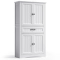Bealife AP68 Colonne de salle de bain 73×31×132 cm, avec 4 portes, 1 tiroir et étagères réglables