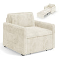 Canapé convertible Bealife AR14, canapé-lit 3-en-1 en velours côtelé avec dossier convertible pour petits salons, bureaux et chambres d'amis