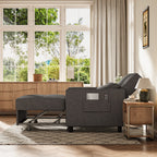 Canapé-lit extensible Bealife AR22 avec roulettes et oreillers - 191×68×44 cm, canapé convertible 3-en-1