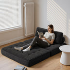 Bealife AR33 Pouf pliable 3 en 1, canapé 2 places, fauteuil et lit d'appoint – Idéal pour les petits espaces