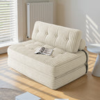 Bealife AR33 Pouf pliable 3 en 1, canapé 2 places, fauteuil et lit d'appoint – Idéal pour les petits espaces