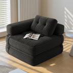 Bealife AR34 canapé pliable 3 en 1, pouf et lit d'appoint. Polyvalent, confortable et peu encombrant – parfait comme canapé-lit pliable pour les petits espaces, les salons et les chambres d'amis.