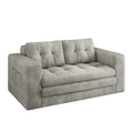 Bealife AR39 Convertible Sofa Bed with Sleeping Function, Corduroy Sofa 150cm with Backrest for Small Spaces