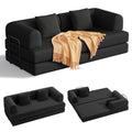Bealife AR62 Canapé convertible avec fonction couchage 200 cm de large, canapé 3 places en velours côtelé pour salon