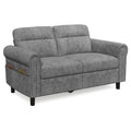 Bealife AR72 Canapé 2 Places avec Rangement, Canapé Compact en Suédine avec Compartiment Latéral
