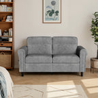 Bealife AR72 Canapé 2 Places avec Rangement, Canapé Compact en Suédine avec Compartiment Latéral