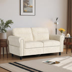 Bealife AR72 Canapé 2 Places avec Rangement, Canapé Compact en Suédine avec Compartiment Latéral
