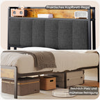 Bealife BF24 Narrow Single Bed Metal Frame with Storage | 220x90x111 cm