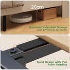 Bealife BF44 Upholstered Single Bed, Single Bed Frame with Wingback Headboard | 208 x 94 x 122cm