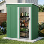Bealife CC22 Abri de jardin en métal avec porte coulissante et serrure, grand espace de rangement pour jardin, terrasse, pelouse
