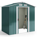Bealife CC27 Abri de jardin en métal avec serrure – 184 × 119 × 186 cm, résistant aux intempéries et stable pour outils et équipements