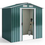 Bealife CC27 Abri de jardin en métal avec serrure – 184 × 119 × 186 cm, résistant aux intempéries et stable pour outils et équipements