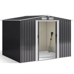Abri de jardin en métal Bealife CC28 avec serrure – 247x193x179 cm, multifonctionnel avec grand espace intérieur, résistant aux intempéries et stable