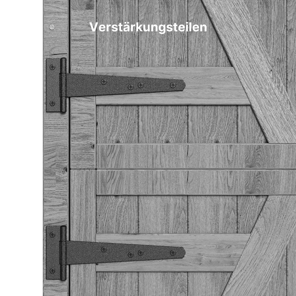 Bealife CC40 Abri de jardin étroit en bois 140×44×162 cm, verrouillable avec étagères amovibles et toit étanche pour jardin et terrasse