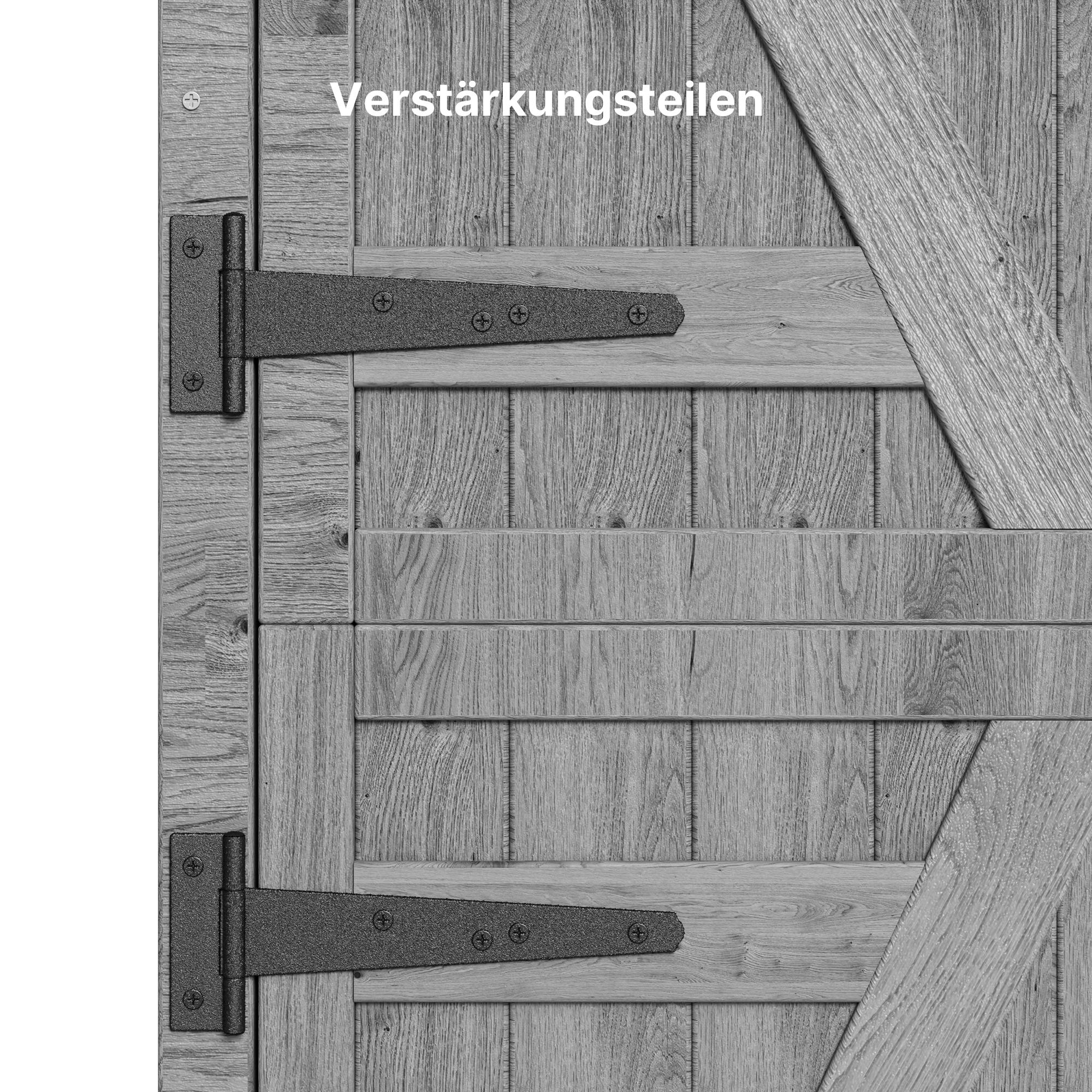 Bealife CC40 Abri de jardin étroit en bois 140×44×162 cm, verrouillable avec étagères amovibles et toit étanche pour jardin et terrasse