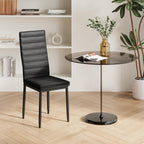 Bealife TB12 Chaises de salle à manger en similicuir, lot de 4 ou 6 – dossier haut et design ergonomique