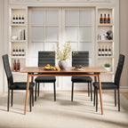 Bealife TB12 Chaises de salle à manger en similicuir, lot de 4 ou 6 – dossier haut et design ergonomique