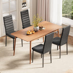 Bealife TB12 Chaises de salle à manger en similicuir, lot de 4 ou 6 – dossier haut et design ergonomique