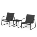 Bealife WR150, ensemble de meubles de jardin, balcon 3 pièces 2 fauteuils et 1 table pour jardin, terrasse