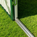 Bealife CC21 Abri de jardin métallique avec toit incliné, Abri de jardin résistant aux intempéries pour outils de jardin et accessoires d'extérieur