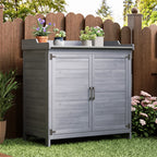 Bealife CC50 Garden Cabinet with Base Cabinet, Potting Bench with Worktop and 1 Movable Shelf