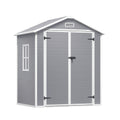 Bealife CC70 Abris de jardin avec toit triangulaire élargi, grand espace de rangement, cabanon de rangement extérieur, pour arrière-cour, terrasse, pelouse