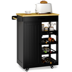 Bealife KC52 Kitchen Cart on Wheels, Rolling Cart with Multifunctional Storage Space