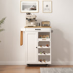 Bealife KC52 Desserte de cuisine à roulettes, Chariot de service avec rangement multifonctionnel