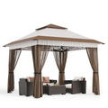 Bealife CT20 Pavillon Pop-Up Réglable en Hauteur, Imperméable & Protection UV | 3,35x3,35m