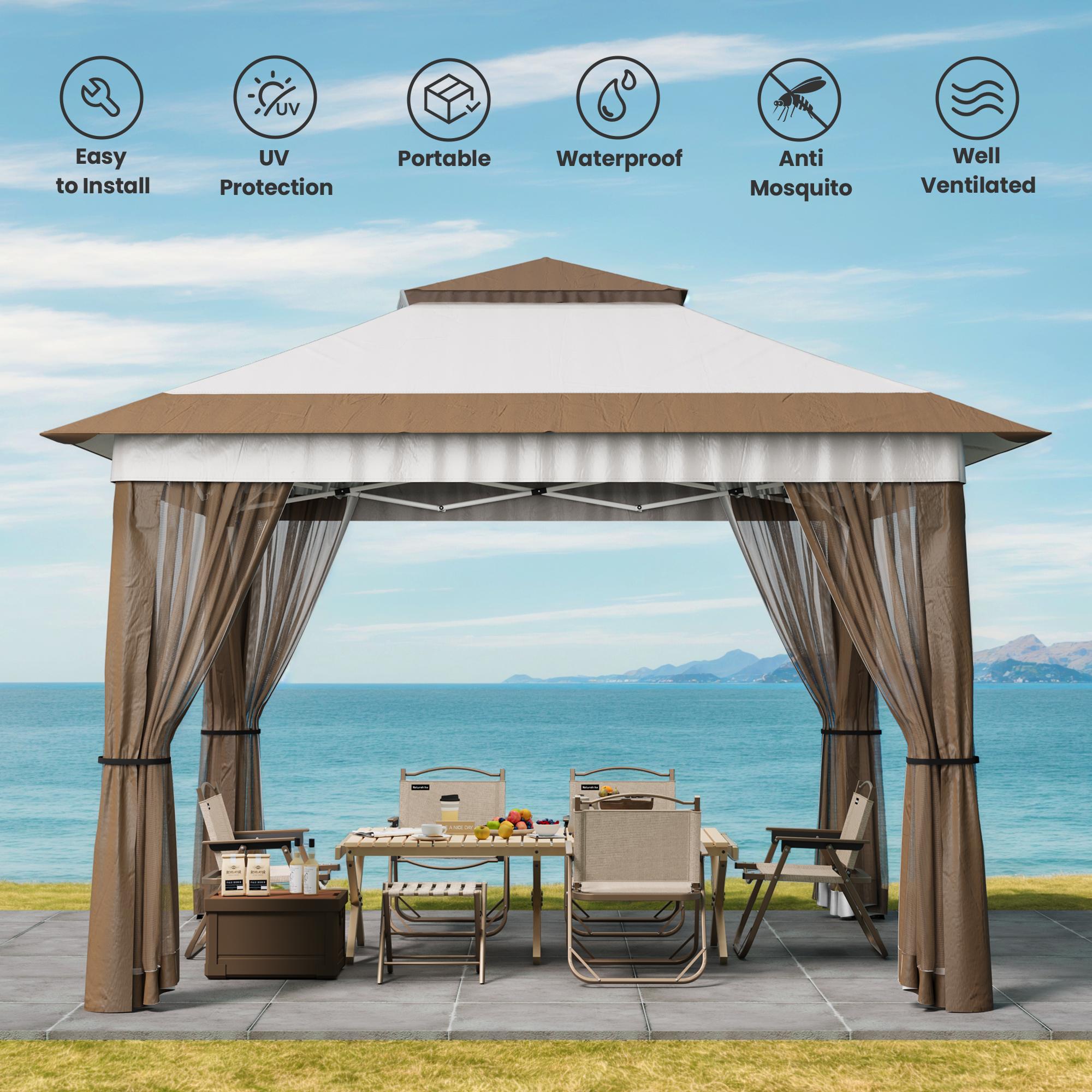 Bealife CT20 Pop-Up Gazebo Height Adjustable, Waterproof & UV Protection | 3.35x3.35m