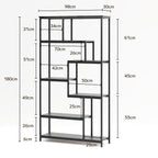 Bealife FS13 Bookshelf, 5-Tier Freestanding Open Bookcase