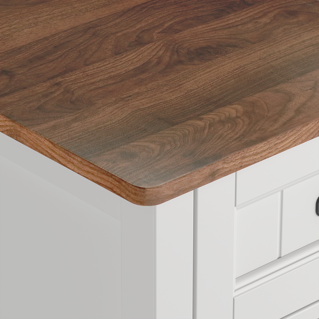 Bealife AP30 Buffet de cuisine, Bahut au design rétro avec 2 tiroirs, réglable en hauteur et pouvant servir de casier à vin