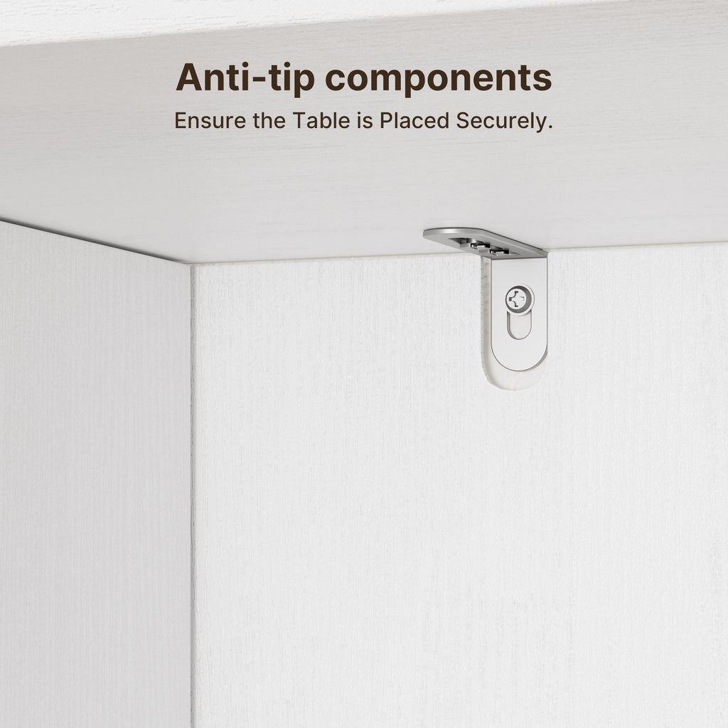 Bealife AP115 Commodes avec 2 portes et 3 tiroirs, grand espace de rangement, résistantes à l'eau et anti-basculement pour salons et salles de bains spacieux