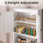 Bealife AP12 Meuble de salle de bain, Colonne de salle de bain, Étagère de salle de bain, Meuble de toilette avec étagères, Meuble de salle de bain